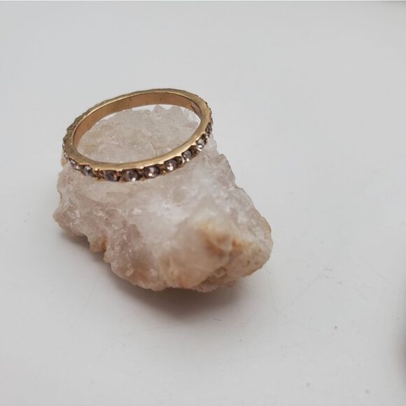 Crystal encrusted princess ring size 7 - Picture 1 of 3